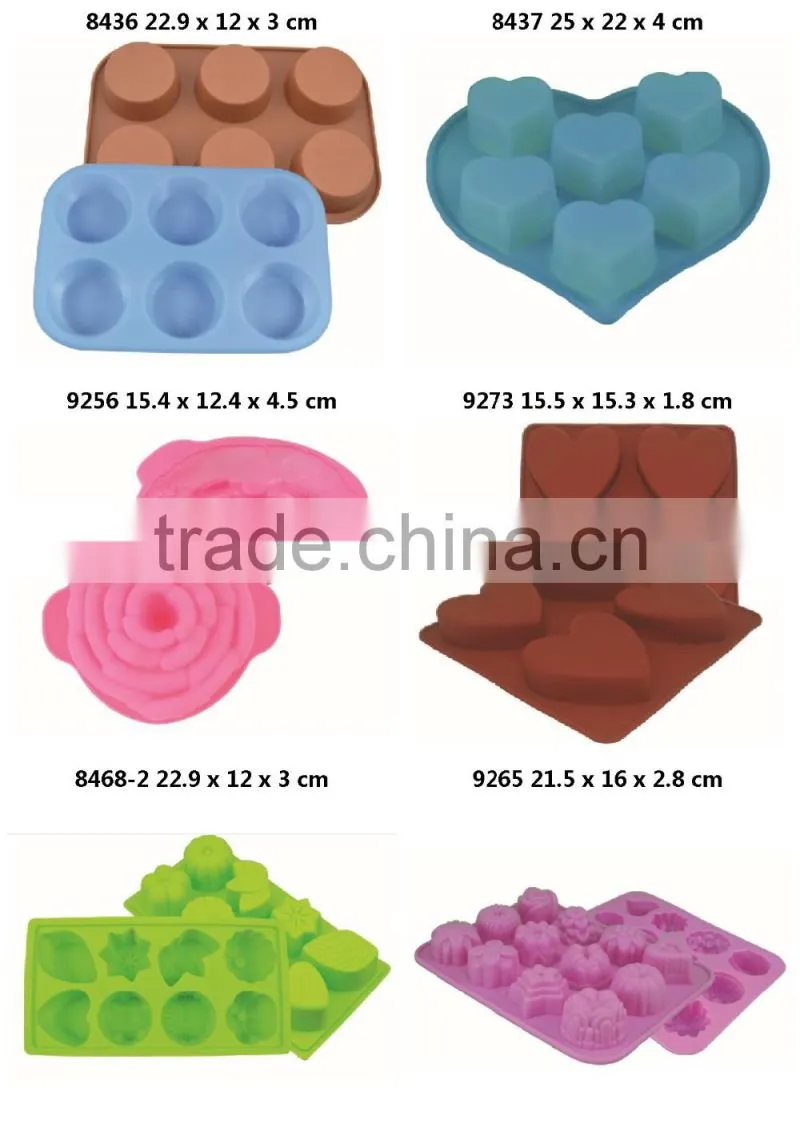 colorful silicone ice cube tray