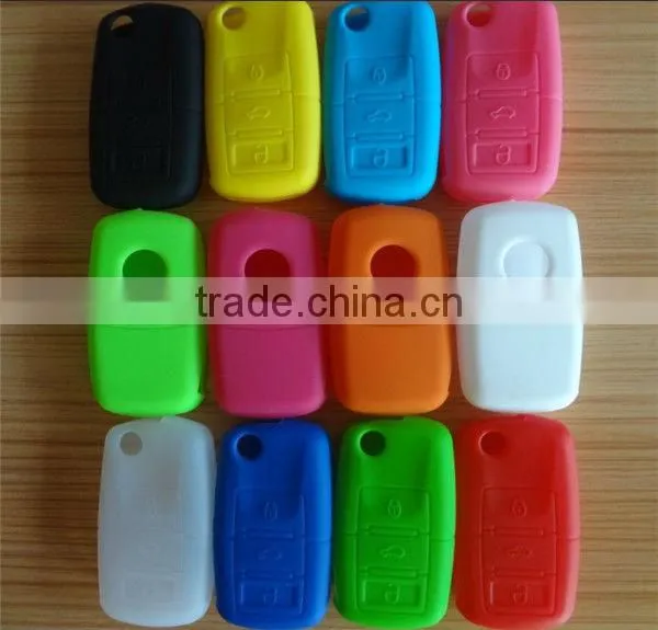 Silicone car key covers for Audi with single color