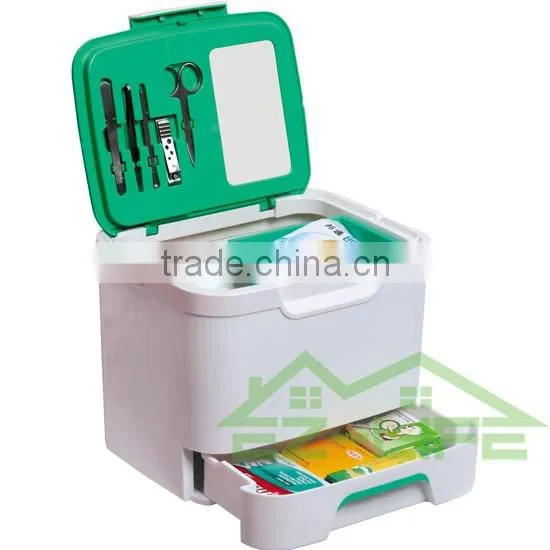 hospital medicine plastic pills empty PP portable emergency storage box/kit/bag