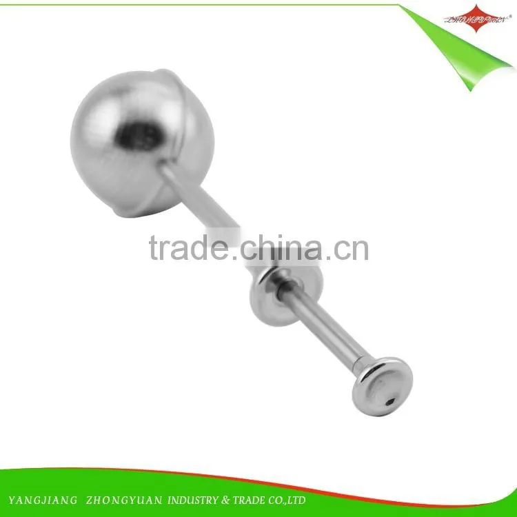 ZY-S3020 stainless steel flexible ball shaped tea strainer infuser with long handle