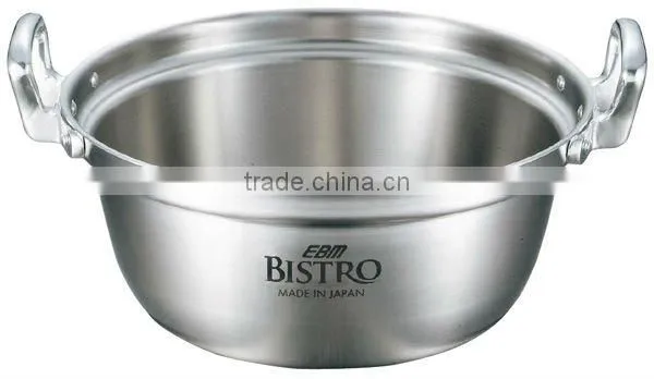 Light weight stainless steel large cooking pot Bistro 3-ply large stainless steel cooking pots