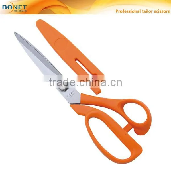 S14011 LFGB certificated 9" plastic sheath ABS plastic handles Tailor Scissors