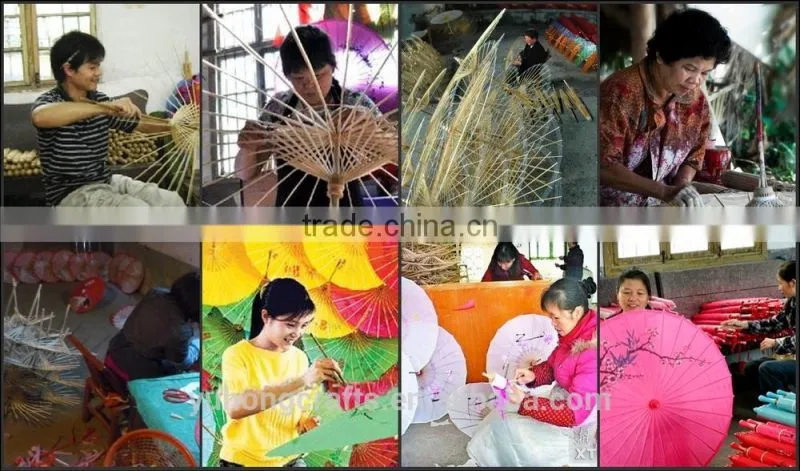 High quality wedding silk parasol in bamboo crafts