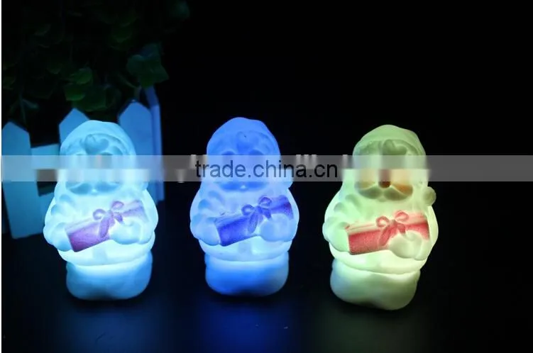 Colorful LED christmas light LED Santa light gifts Nightlight wholesale