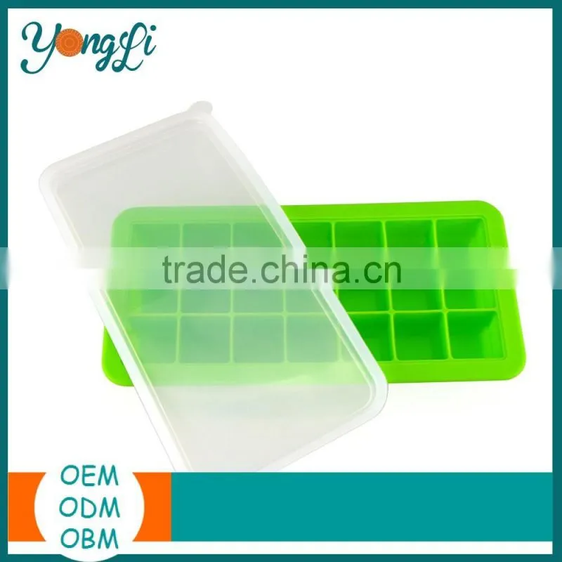 Free Shipping Silicone Baby Food Storage Freezer Tray Multiportion Ice Pop Container Multiportion Freezer Tray
