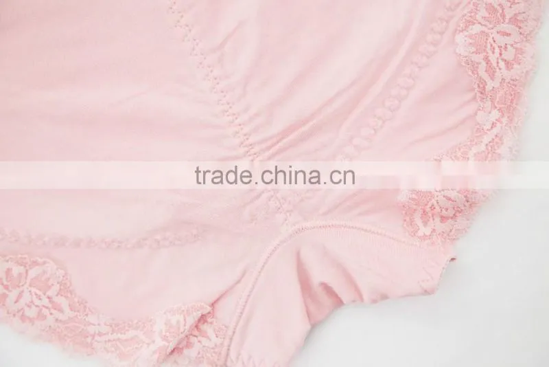 Custom High Quality Colorful 95% Cotton 5% Spandex with Lace Sexy Fancy Woman Underwear
