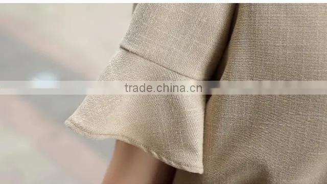 linen cotton new fashion ladies suit casual women jumpsuit