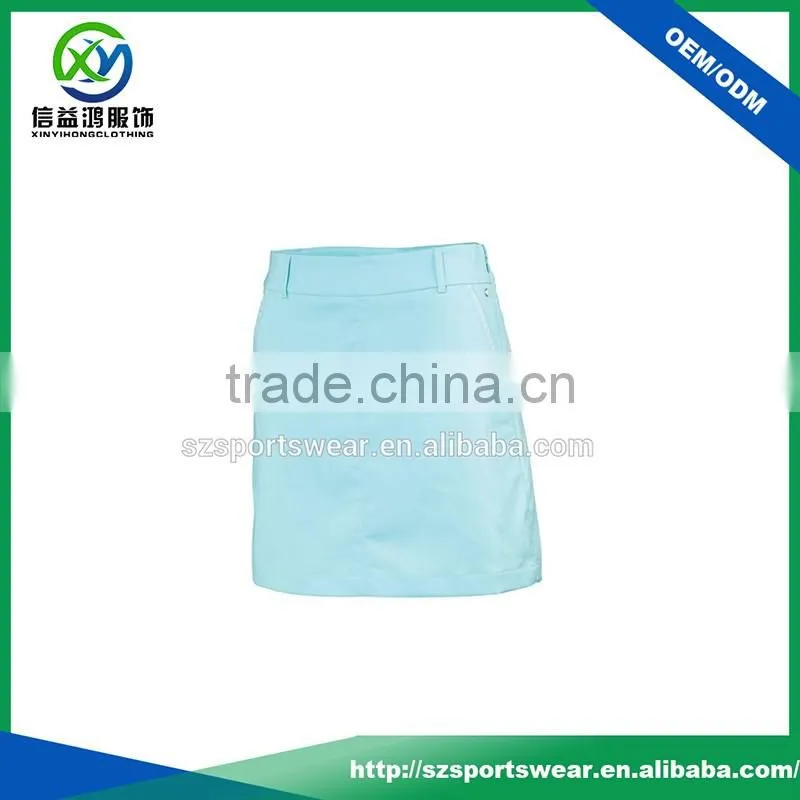 Fashion Contrats Color Dry Fit Sports Shorts Skirts For Woman