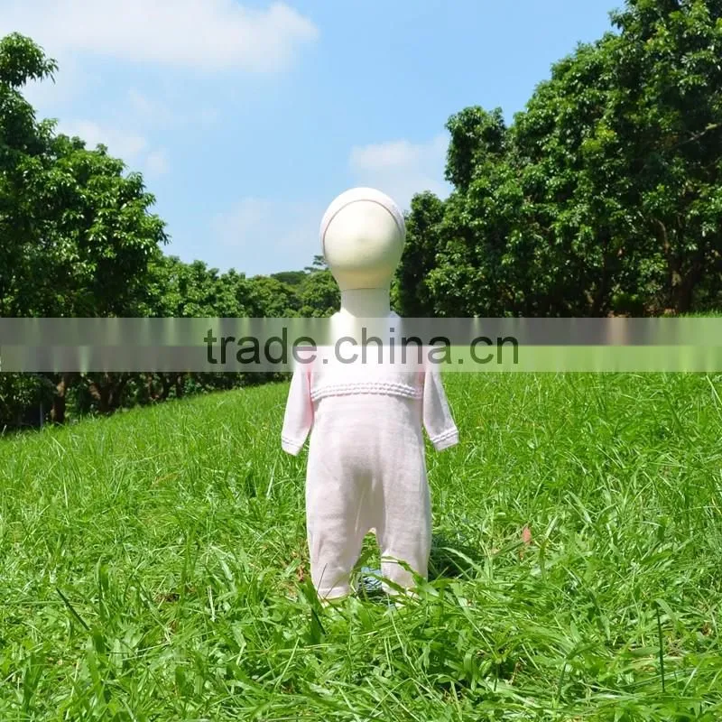 Long Sleeve Knitted Baby Girl Romper Sweater With Hat