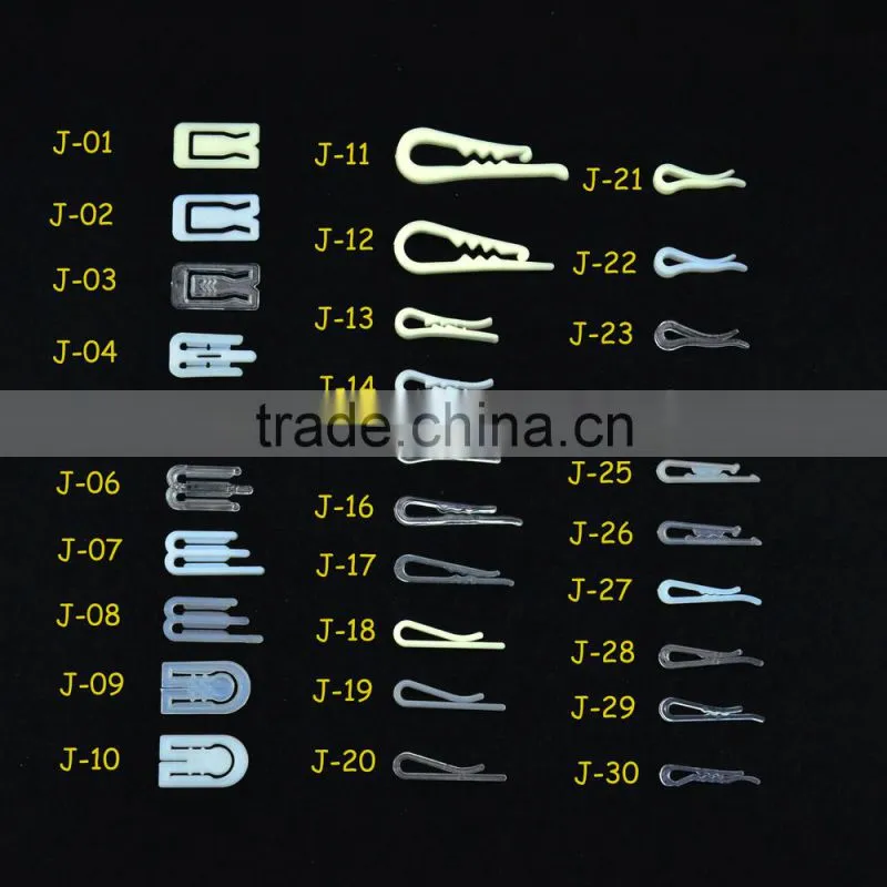 W Shape Milk White Packing Plastic Clips for Garment
