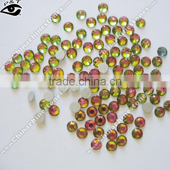 DMC rhinestone flat back non hotfix 6mm SS30 rainbow vitrail medium color for dress shoes