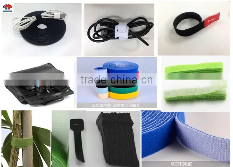 Black Nylon Strong Sticky Back To Back Hook And Loop Fastener Tape