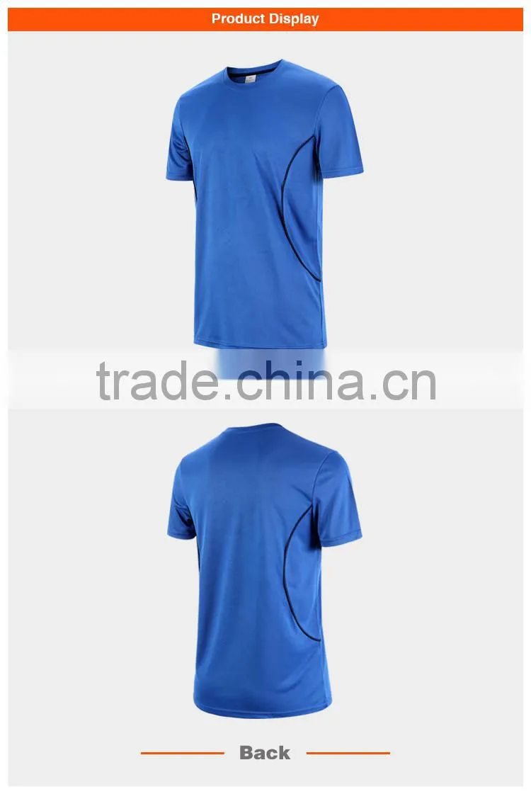 Logo Printing 100% Dry Fit Polyester Moisture Wicking T Shirt