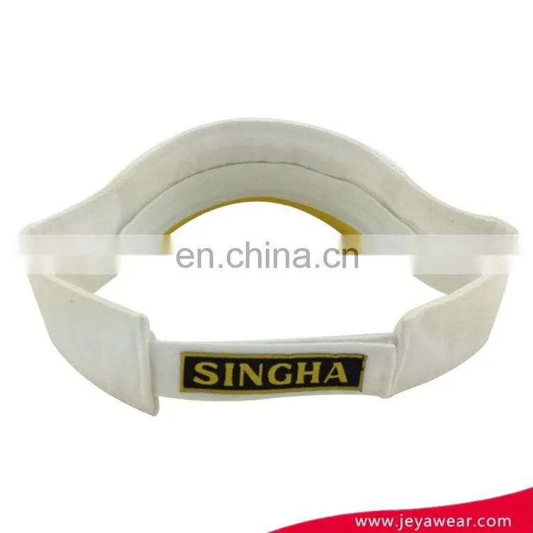 custom embroidery logo sport sun visor cap