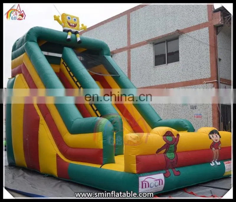 Funny inflatable slide, inflatable spider-man slide for kids