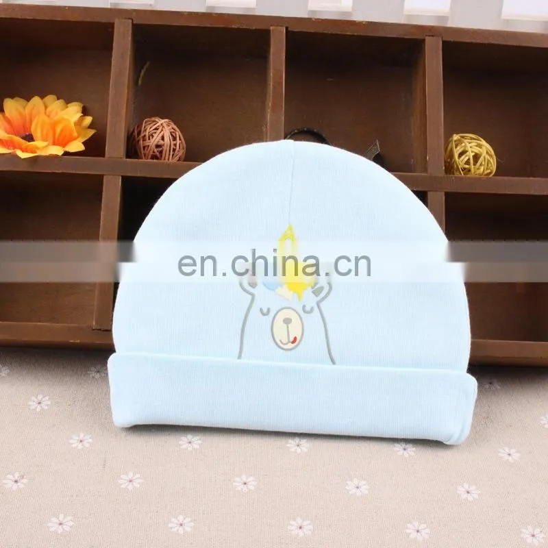 New cotton tire cap cute fashion printed bear baby cap