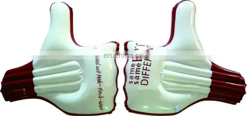 new eco-friendly PVC AZO Free Inflatable cheer hands