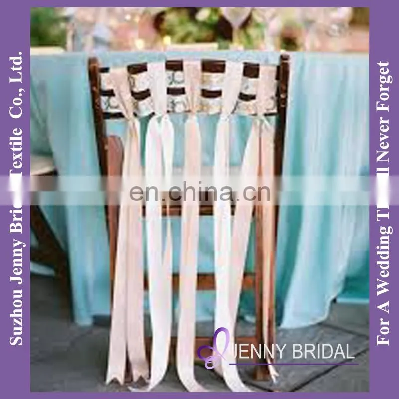 C382F custom ribbon satin christmas ribbon chair sash