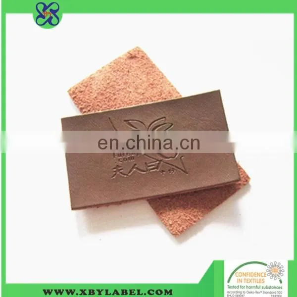 Custom design jeans leather label