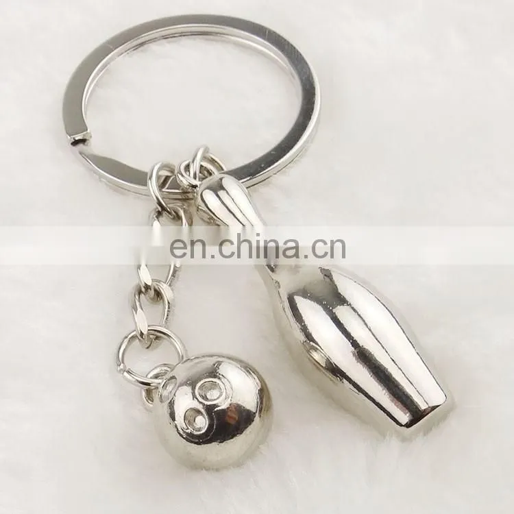 Classical high quality OEM promotional bowling keychain
