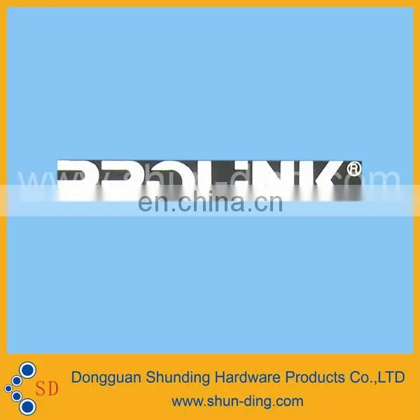 2015 New Product Aluminum Diamond Cutting Logo Nameplate