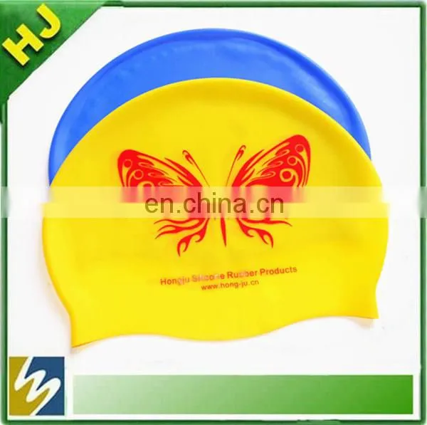 custom printing bulk sale swim cap silicone