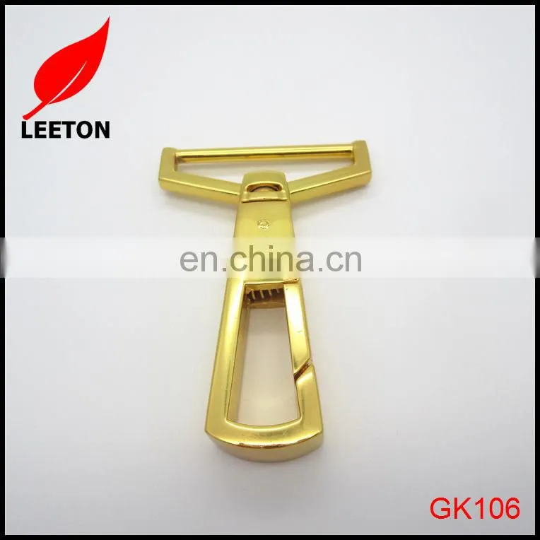 Factory supply 40mm shiny gold bag swivel snap hook