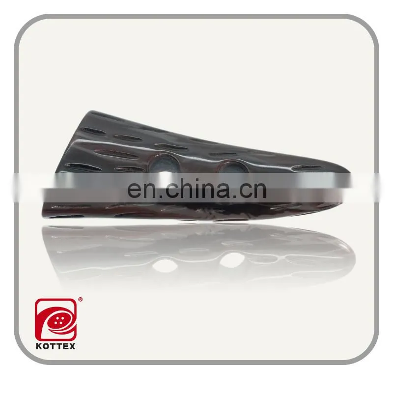 Custom plastic toggle button, leather horn toggle button
