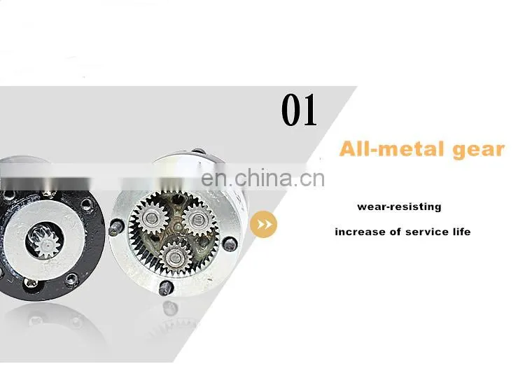 ChiHai Motor CHP-36GP-3162DC High precision 20kg.cm ratio 1:100 36mm Planetary Gear Motor 8mm Shaft Diameter DC24.0V 12.0V