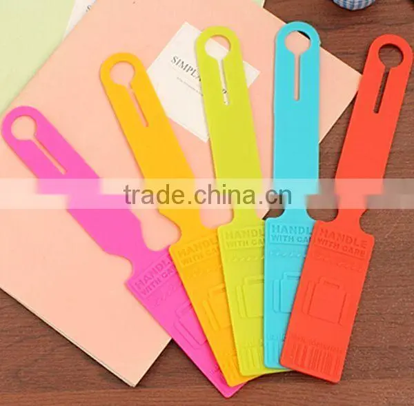 Waterproof bulk silicone luggage tag, rewritable luggage tag