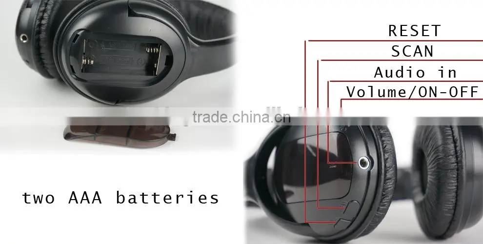 Wireless fm radio bluetooth headset