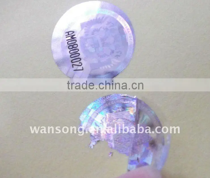 2d 3d hologram label sticker OEM logo hologram sticker