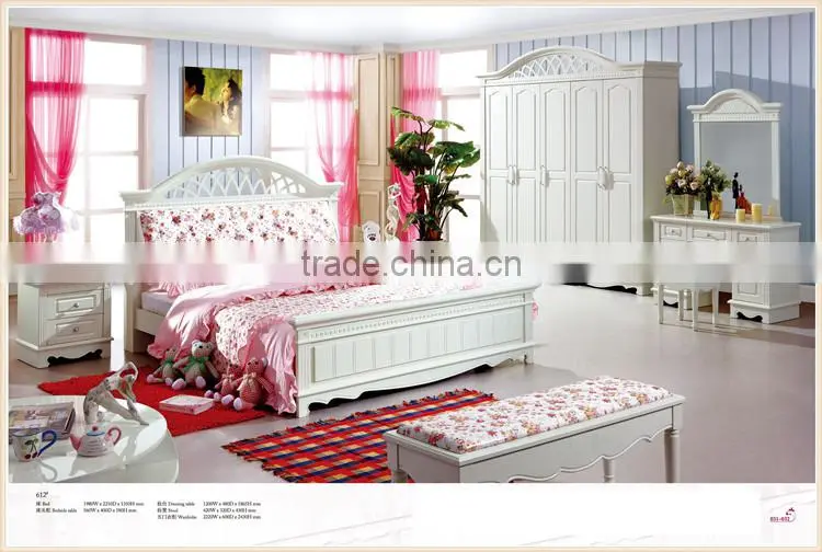 girl bed room furniture/princess single bed for girl room