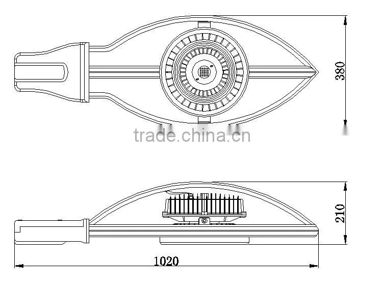 high quality excellent heat dissapation 110im/w IP 67 Led street light