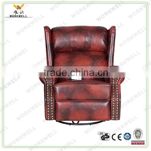 WorkWell classical vibrator electric lift motor PU leather recliner sofa Kw-Fu48