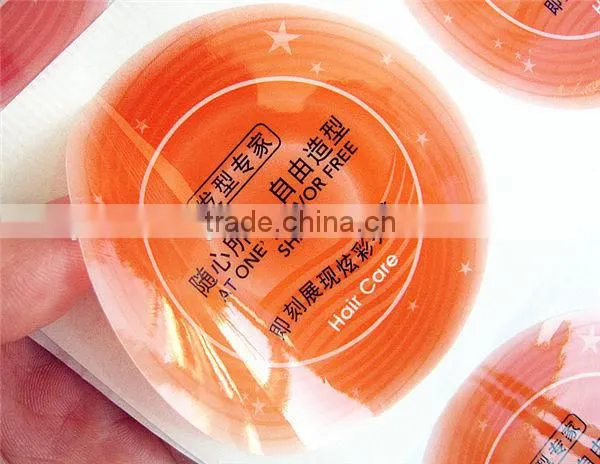 Custom printed self adhesive PP&PET&PVC label stickers
