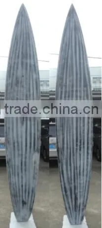 14' SUP Race Paddle Boards AKU Shaping Epoxy Boards Red Rail Bamboo Race board