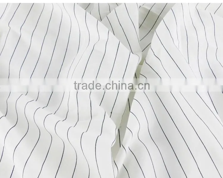 yarn dyed linen cotton stripe fabric for ladies blouse & pants