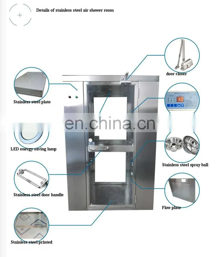 Good Price High Efficiency Air Shower Room Surrounded Air Flow Cleanroom
