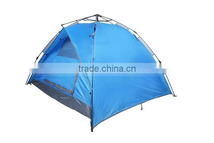 TOOTS 3-4 Person Double Layer Polyester Family Camping Tent With Fiberglass Pole