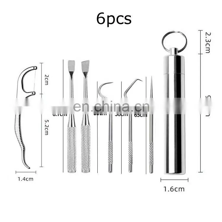 Amazon Reusable Metal Toothpicks Suits Portable Stainless Steel Toothpicks Pocket Set With Holder
