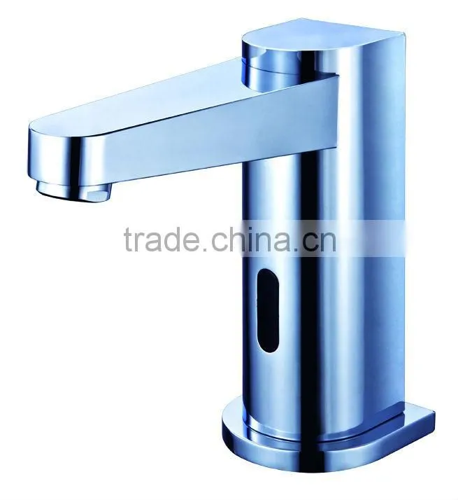 Nicor C-03A Two Functions Brass Deck Mounted Polished Chrome Bathroom Tall Automatic Sensor Faucet