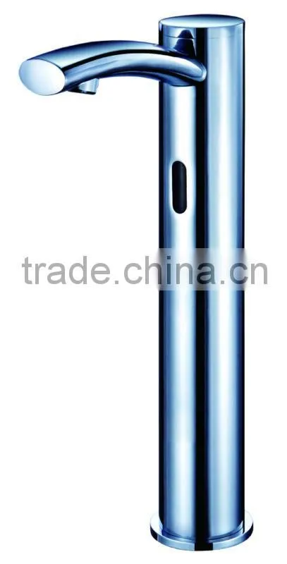 Nicor C-03A Two Functions Brass Deck Mounted Polished Chrome Bathroom Tall Automatic Sensor Faucet