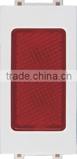 red indicating light with switch & socket