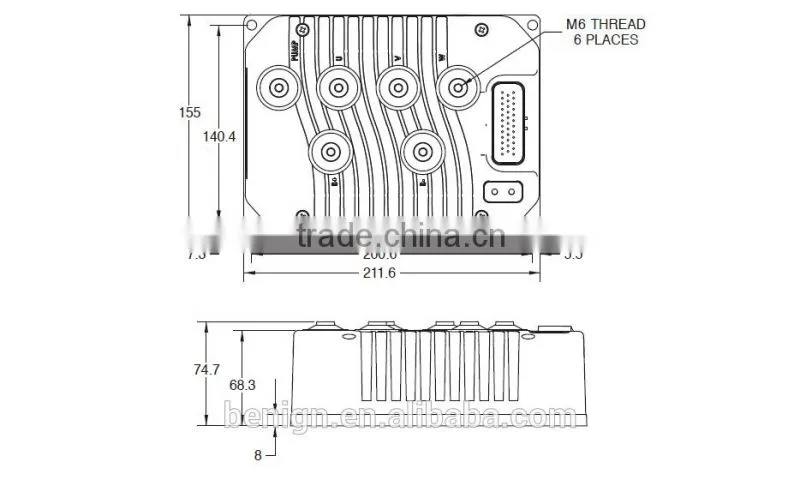 Curtis AC Motor Controller 24V Model 1298 Series for material handling vehicles variable speed walkie stackers