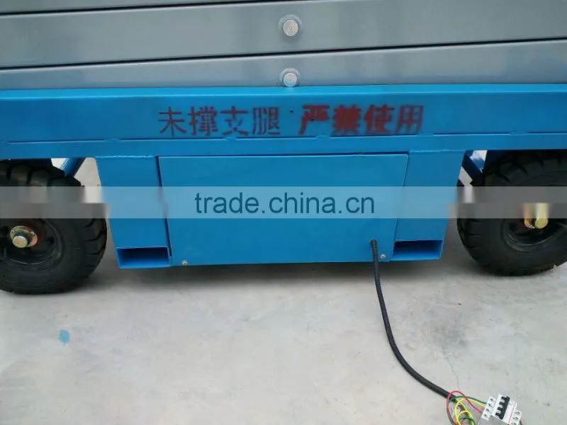 6m 0.3-0.5ton Hydraulic Scissors Working Platform Lift