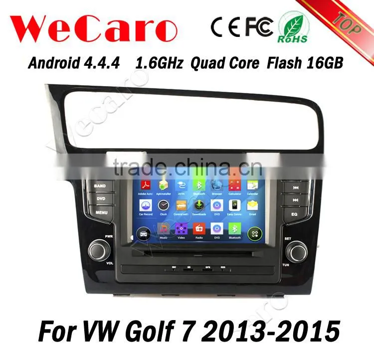 Wecaro 7" WC-7003 Android 4.4.4 car multimedia system in dash car stereo dvd for vw golf 7 radio gps 1.6 ghz cpu 2013 2014 2015