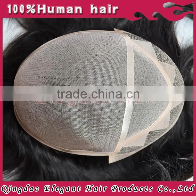 Top quality wholesale price china toupee factory 6-10 inch 100% brazilian human virgin hair men hair piece for short