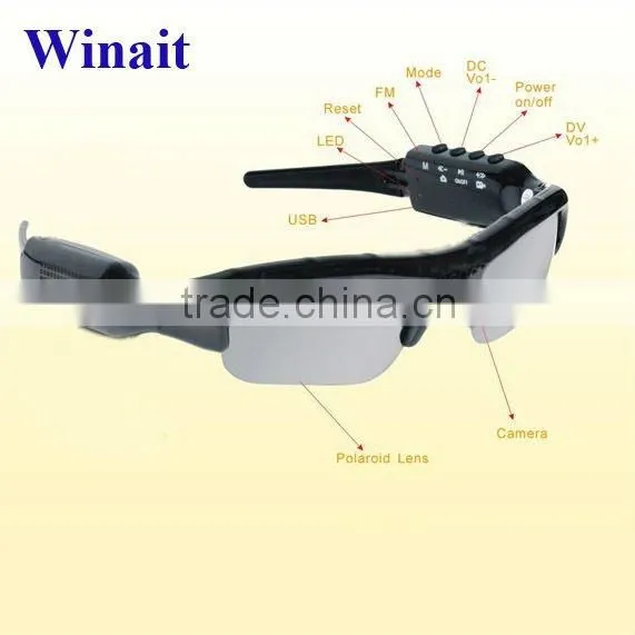 2012 NEW Bluetooth MP3 digital video sunglasses, suppor mp3 sunglasses, Polarizing lenses, Bluetooth function