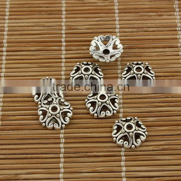 JS0954 trumpet shaped metal end caps for jewelry or tassels,drawstring end caps